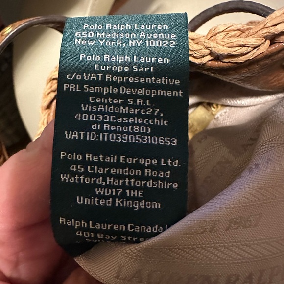 Ralph Lauren Tan Woven Bucket Bag - Picture 12 of 15